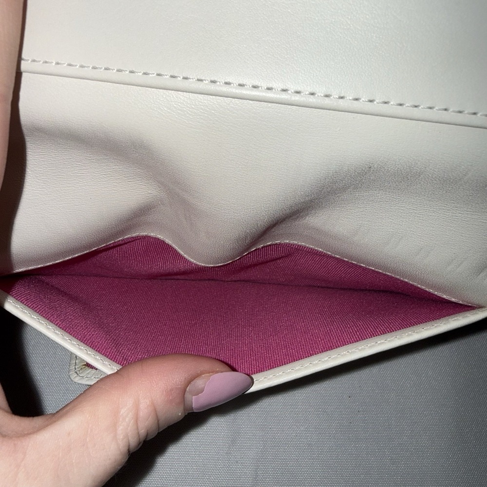 Vintage Coach Pink Canvas White Leather Planner Agenda Notebook Cover Y2K NWT - Picture 12 of 13
